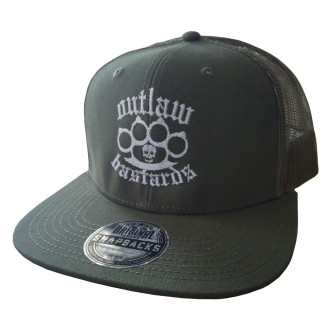 OUTLAW BASTARDS - Kšiltovka Outlaw Bastards Snapback Boxer Green