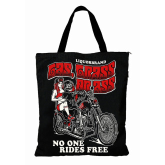 LIQUOR BRAND - Dámská taška retro rockabilly pin-up Liquor Brand Gas Grass Or Ass