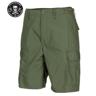 OUTLAW BASTARDS - Kraťasy pánské Outlaw Bastards Rip Stop Skull Green