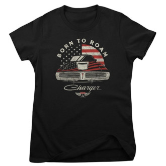AMERICAN CARS - Dámské tričko American Cars Charger Born To Roam Girly Tee