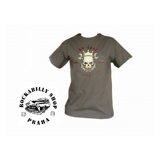 NO DEAL - Pánské tričko No Deal Skull Grey