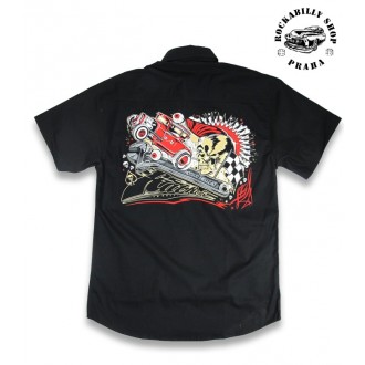 HOTROD HELLCAT - Pánská Košile Hotrod Hellcat Rat Rod