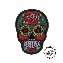 Nášivka lebka Rocka Sugarskull Black