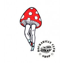 Nášivka Rocka Mushroom Red/Wht