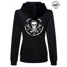 Dámská mikina Outlaw Bastards Skull Hoodie Zipper