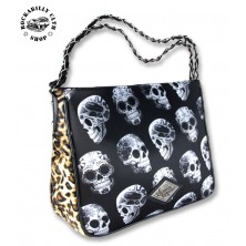 Dámská taška kabelka retro rockabilly pin-up Liquor Brand Shoulder Chain Bag Day Of The Dead