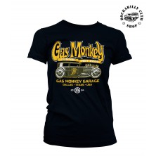 Dámské tričko Gas Monkey Garage Green Hot Rod