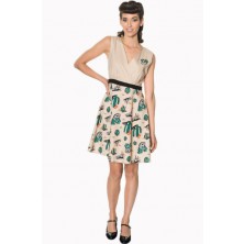 Dámské šaty Rockabilly Retro Pin Up Banned Lost And Found Dress