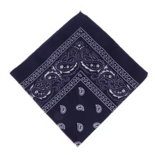 Šátek bandana tmavě modrý Rocka Oldschool Navy Blue White Pattern