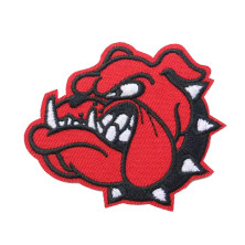 Nášivka červená Rocka Bulldog Red