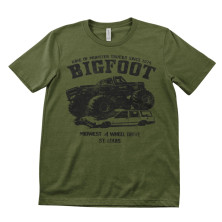 Tričko pánské American Cars BIGFOOT Monster Car Crush T-shirt