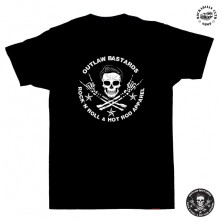 Tričko pánské Outlaw Bastards Skull