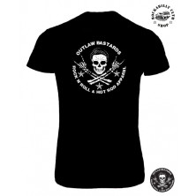 Tričko Dámské Outlaw Bastards Skull