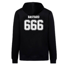 Pánská mikina Outlaw Bastards 666 Bastard Zipper Hoodie