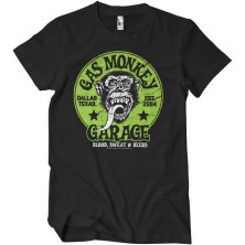 Pánské tričko Gas Monkey Garage Green Logo T-shirt