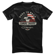 Tričko pánské American Cars Charger Born To Roam T-shirt