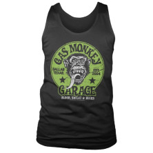 Pánské tílko Gas Monkey Garage Green Logo Tank Top